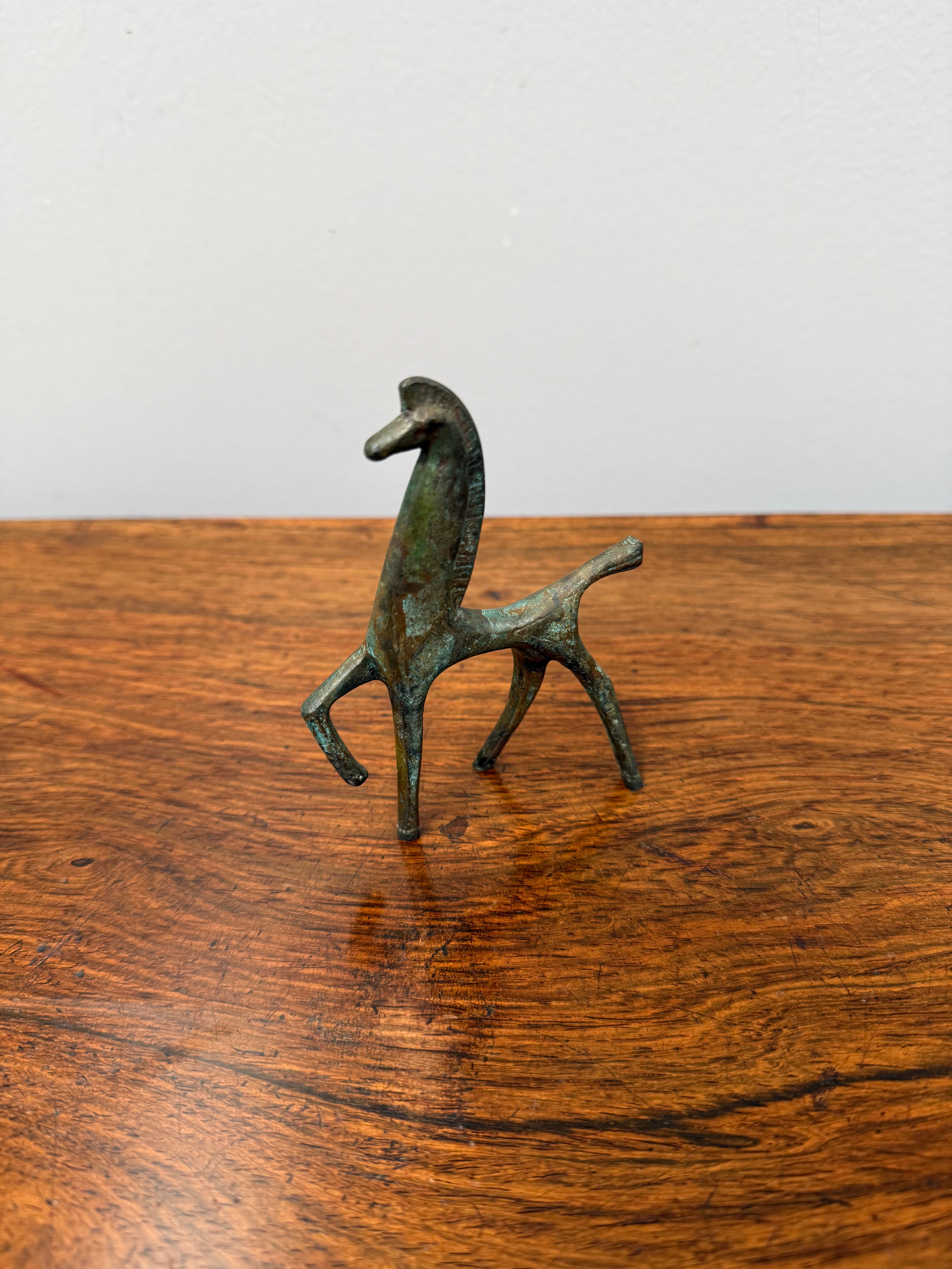Vintage Greek Bronze Horse Figure
