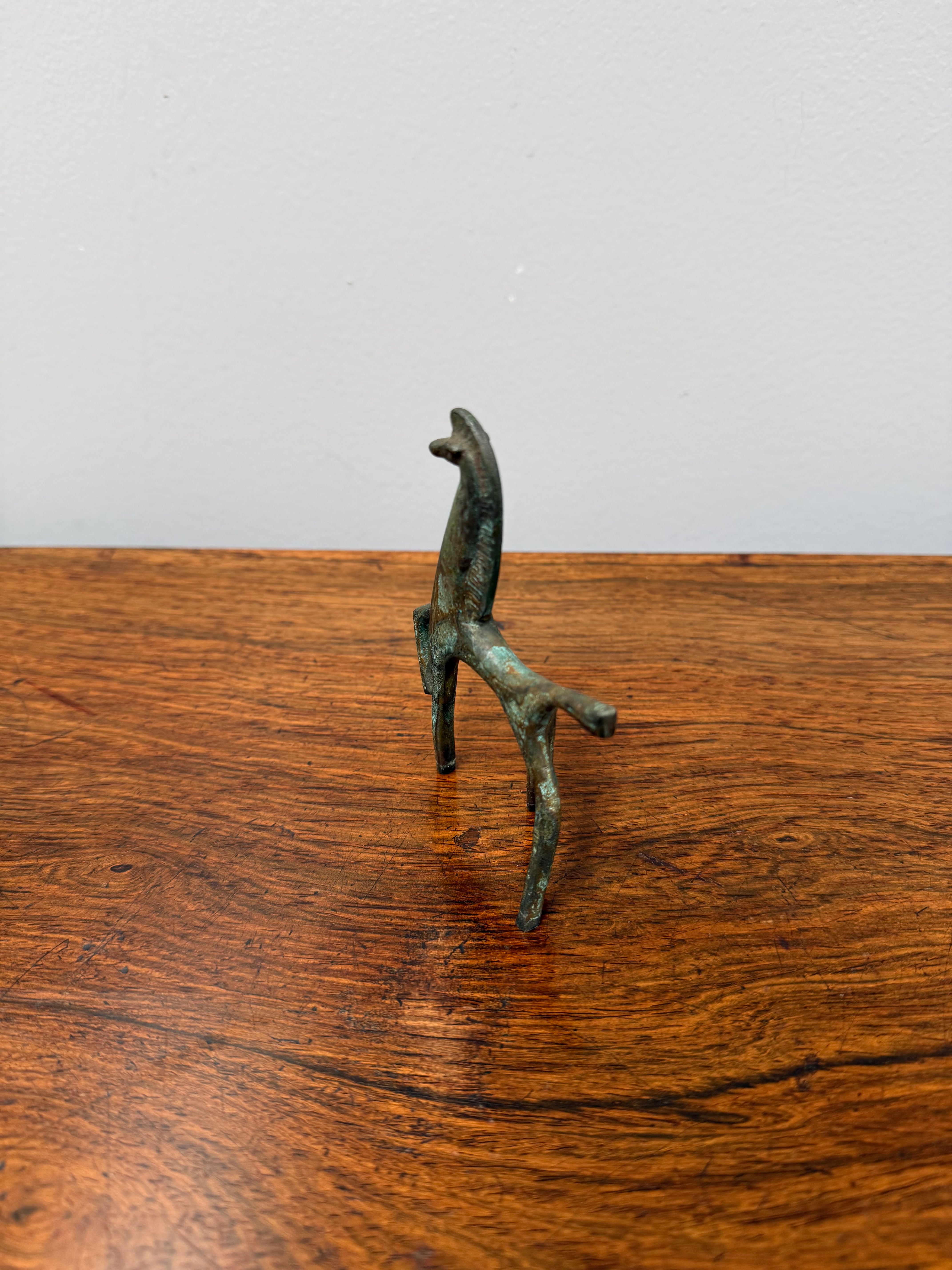 Vintage Greek Bronze Horse Figure