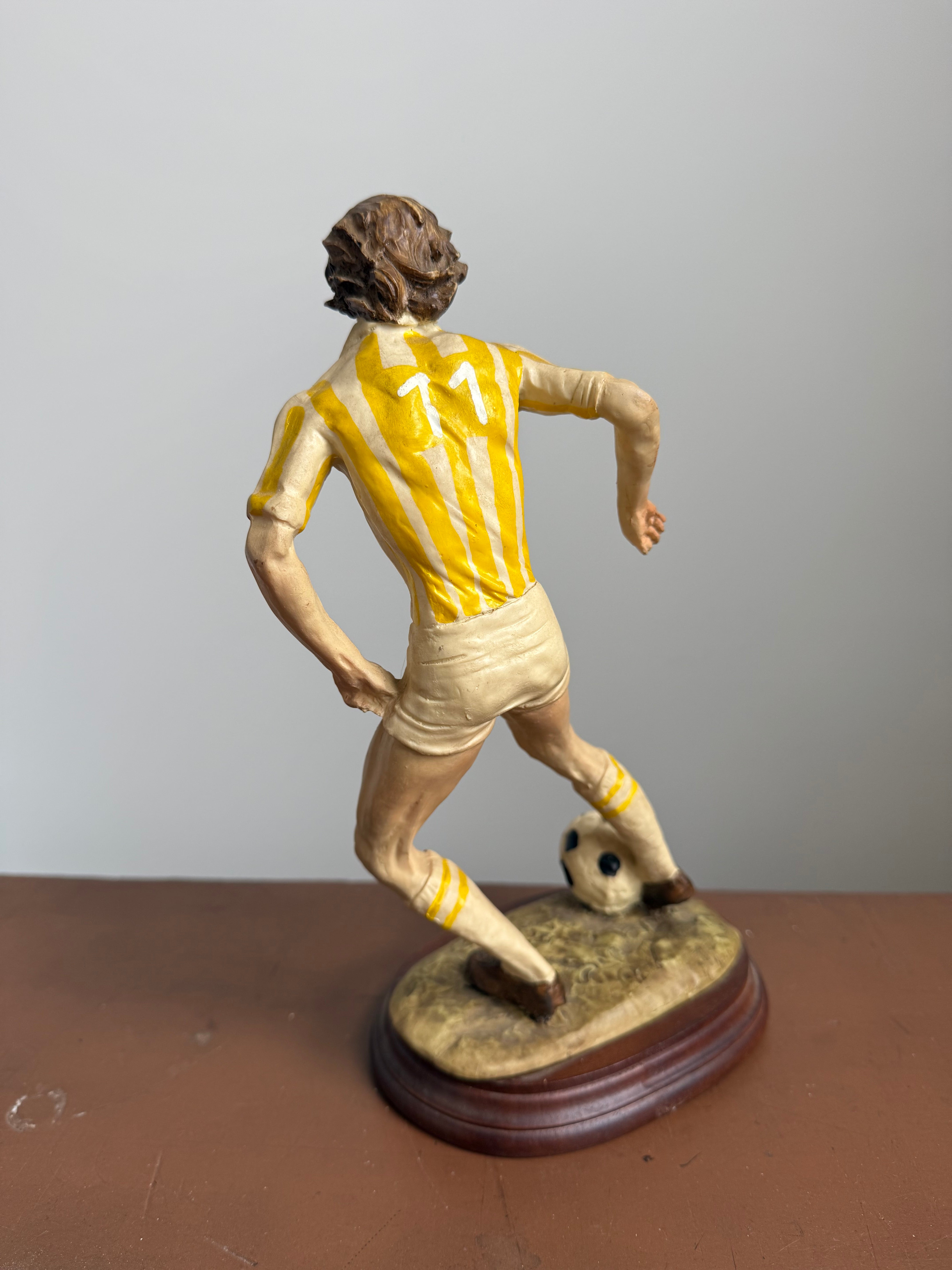 Vintage Resin Soccer Player