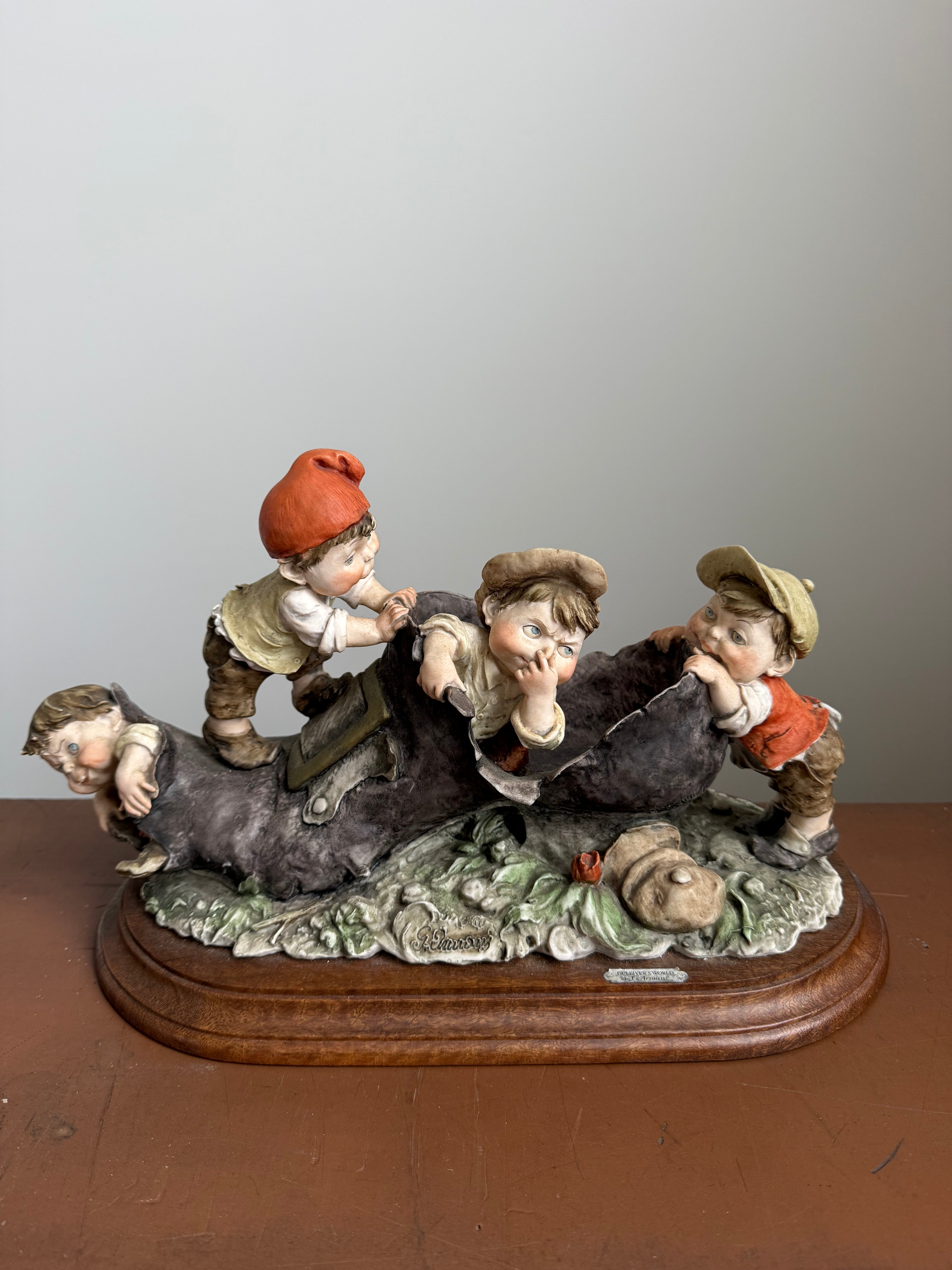Rare Porcelain Group By G Armani "Gulliver's World"