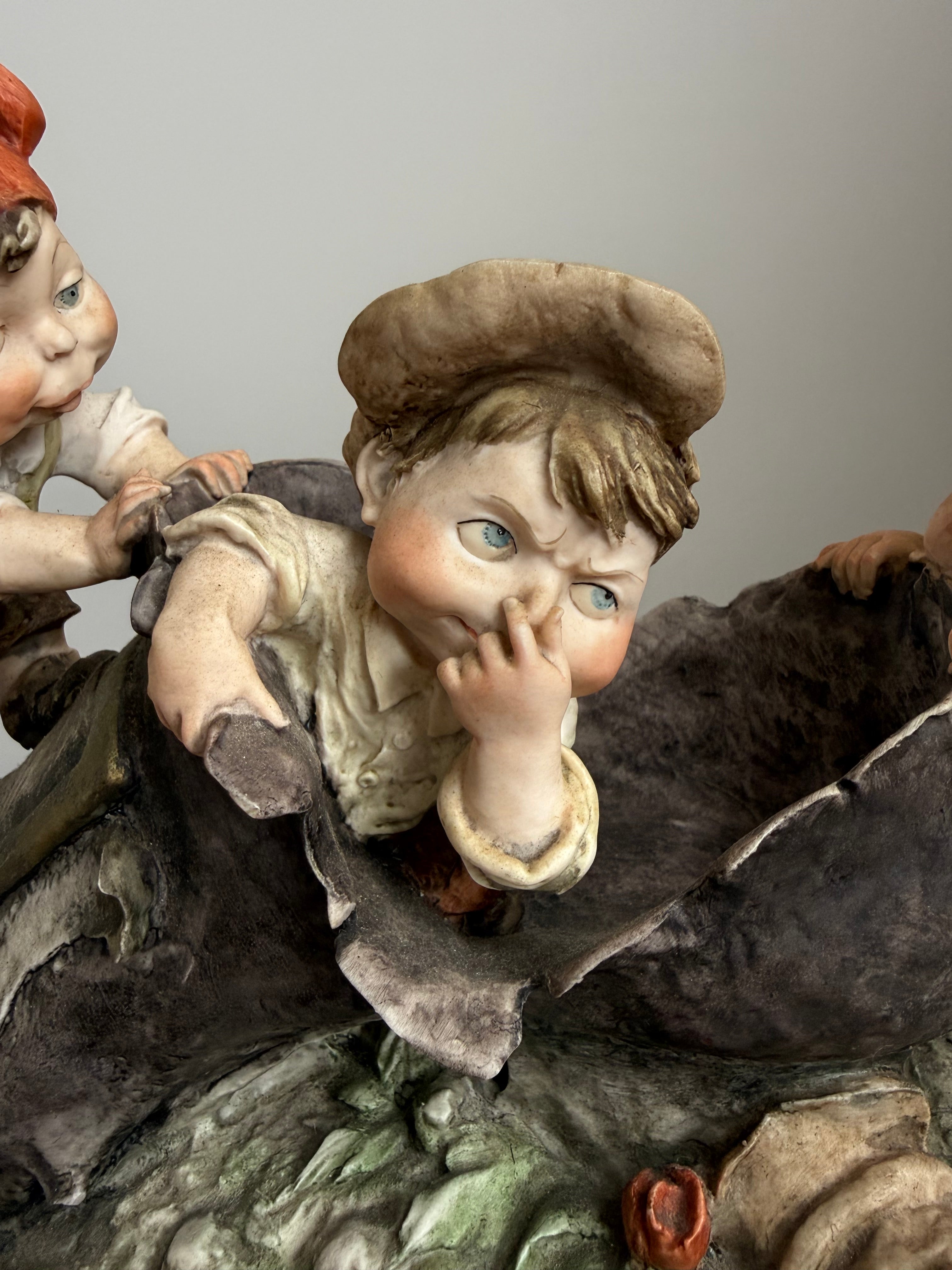 Rare Porcelain Group By G Armani "Gulliver's World"