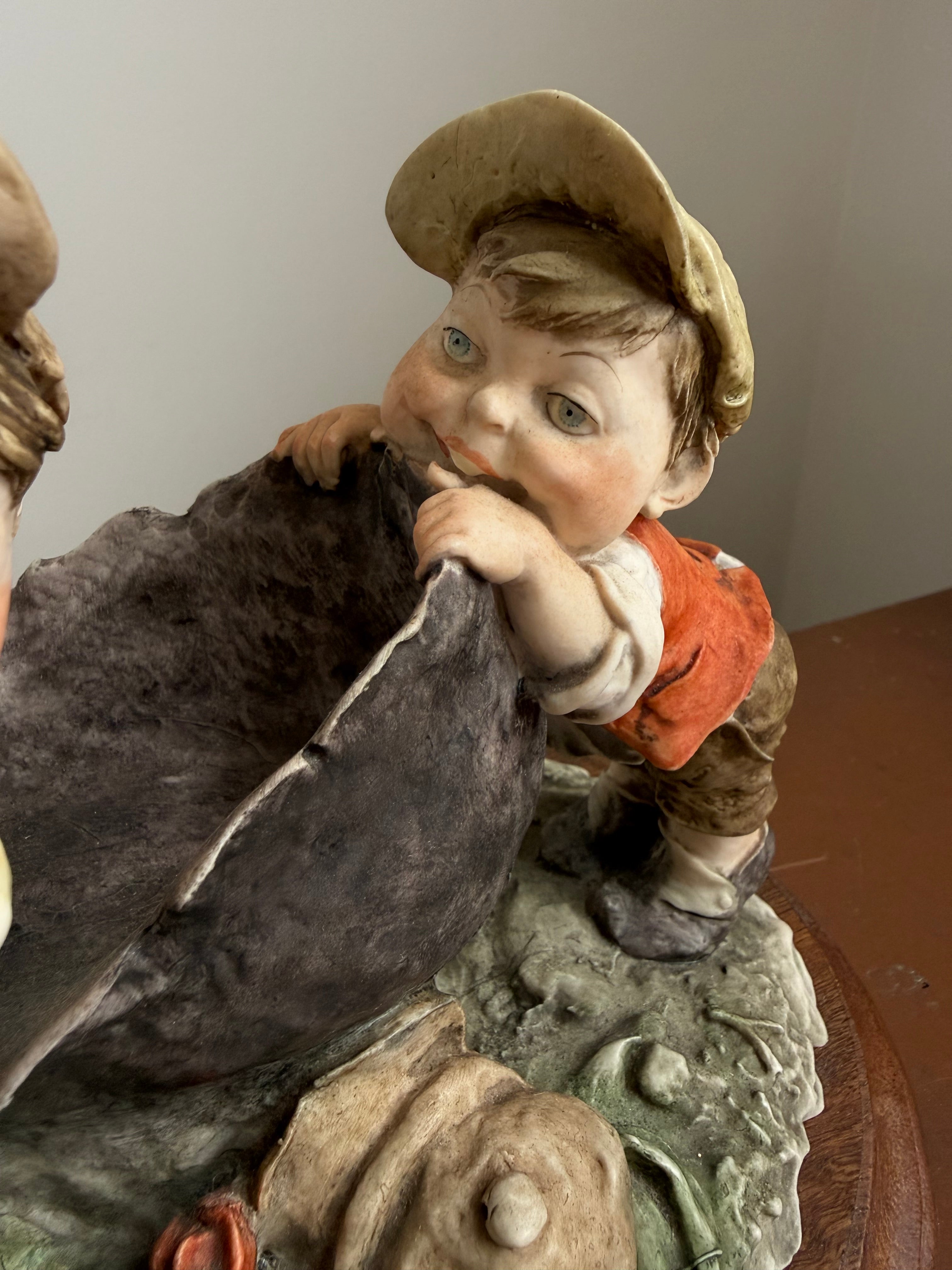 Rare Porcelain Group By G Armani "Gulliver's World"