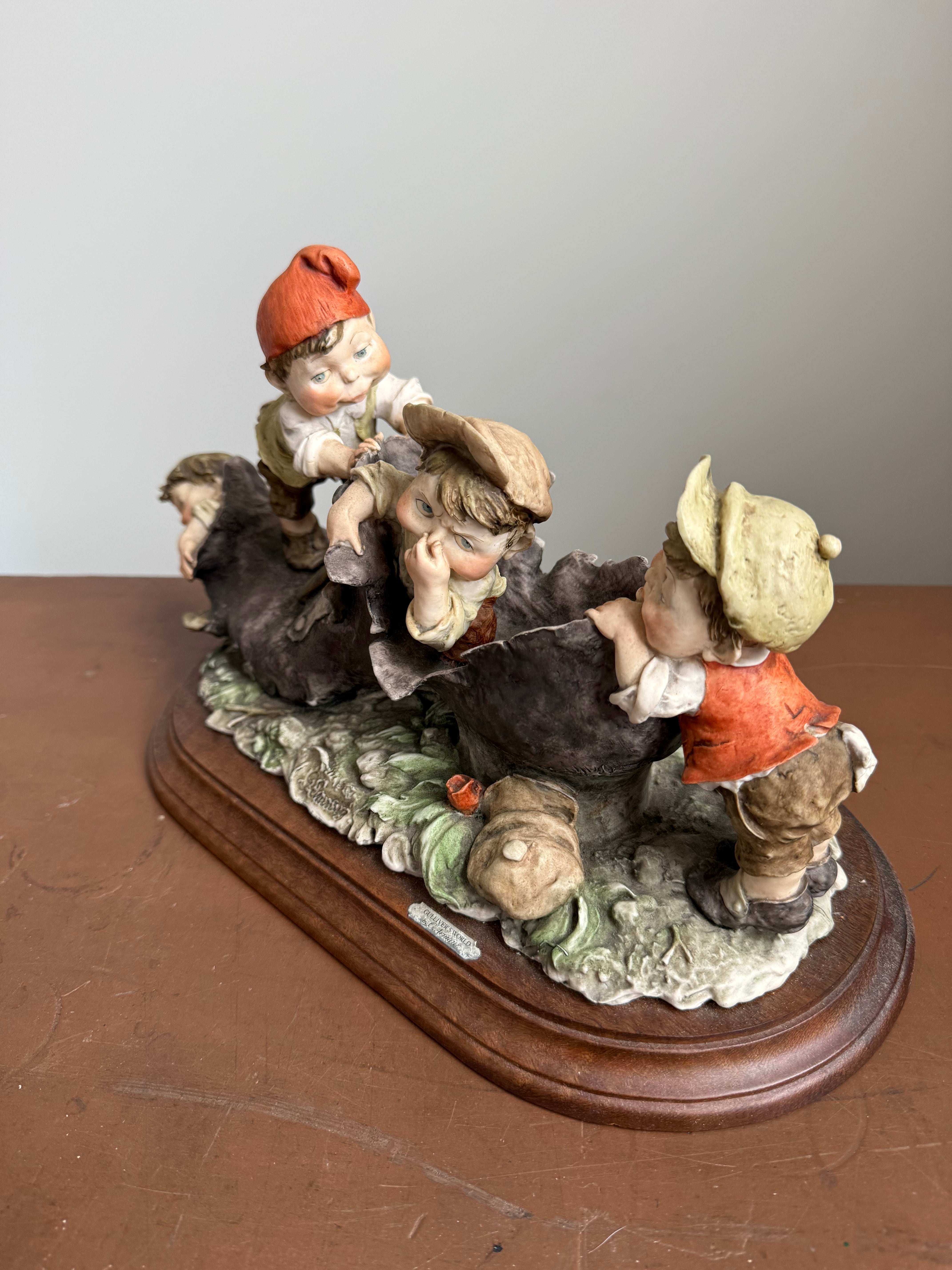 Rare Porcelain Group By G Armani "Gulliver's World"
