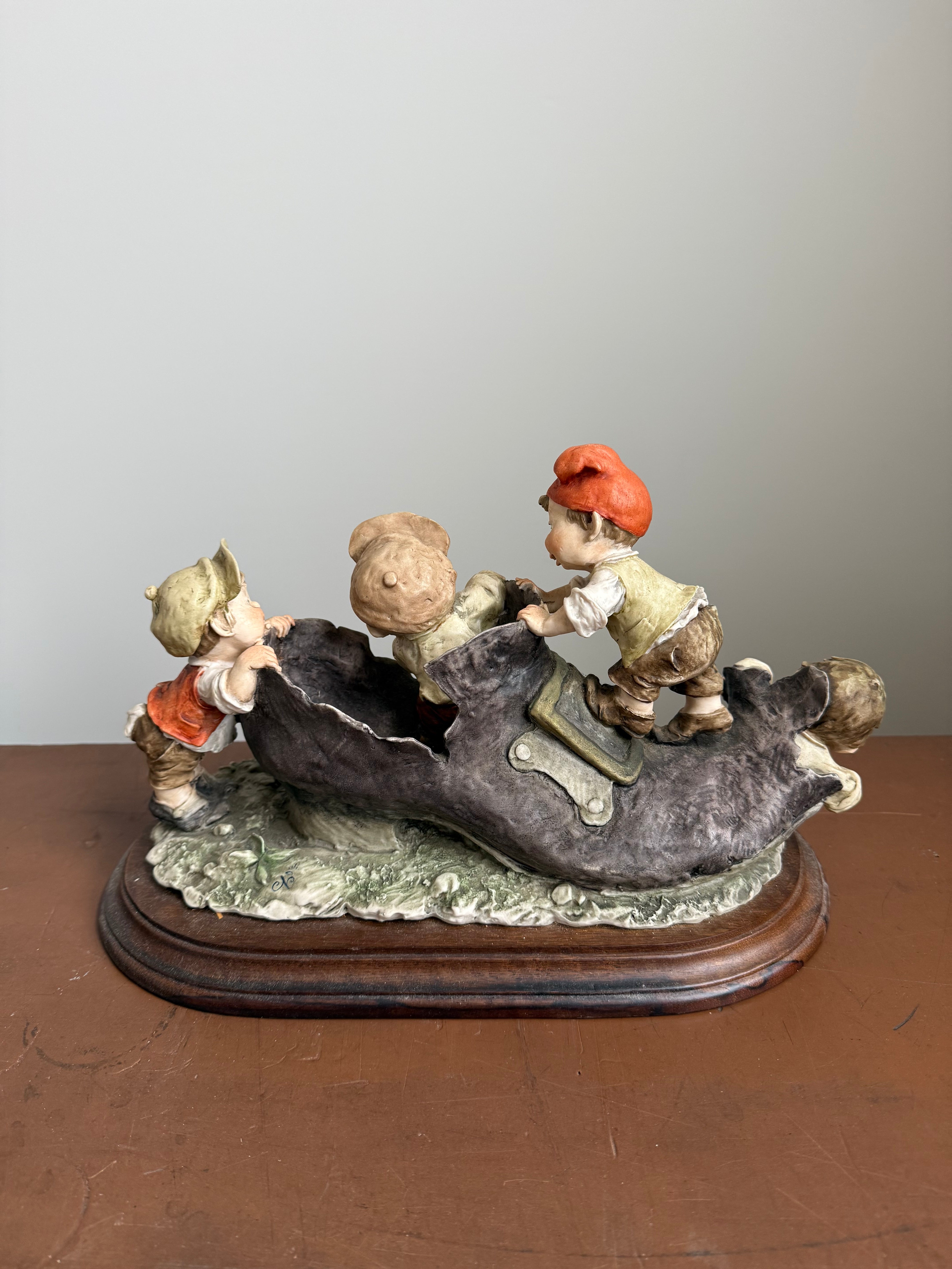 Rare Porcelain Group By G Armani "Gulliver's World"