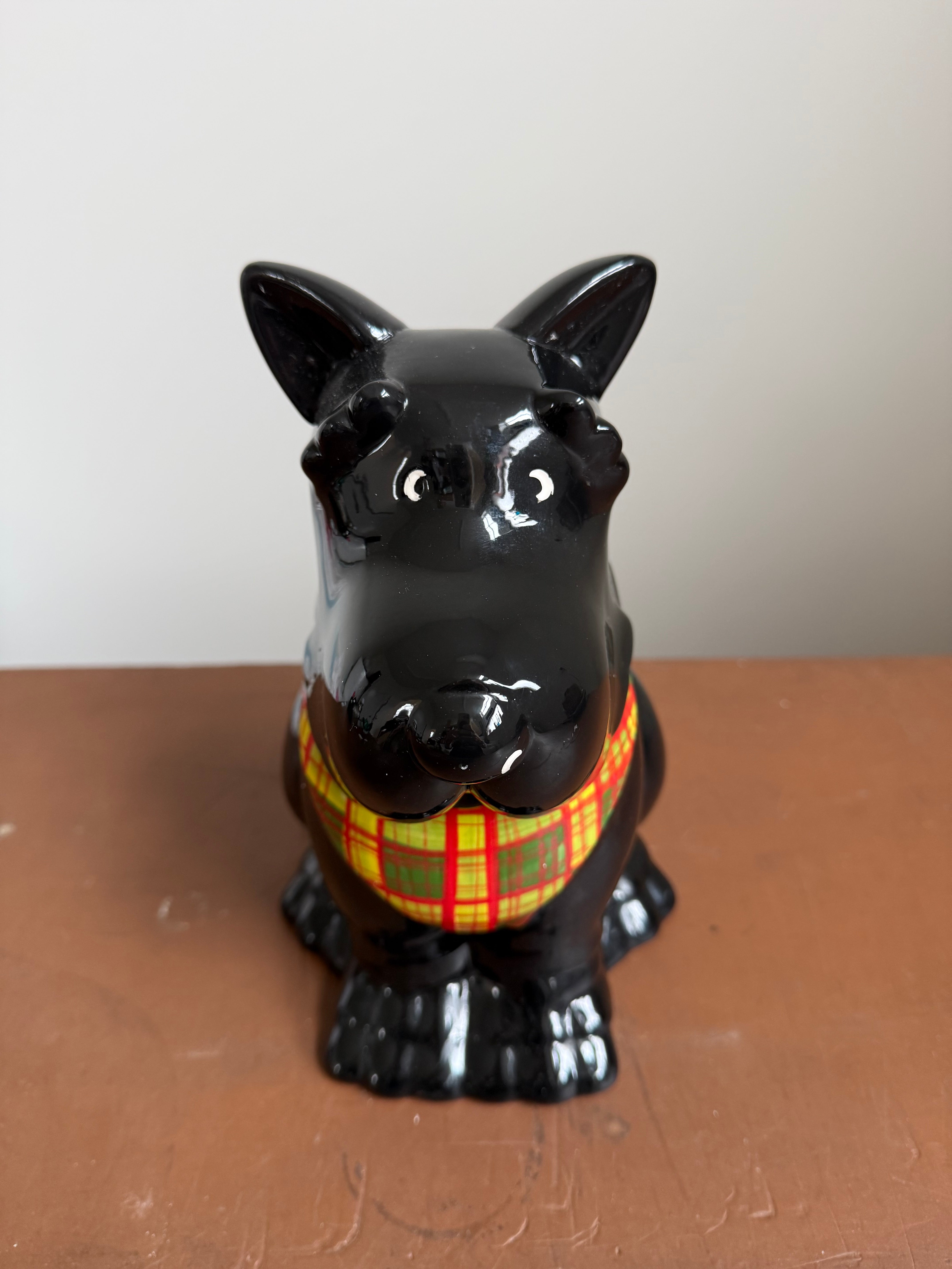 Vintage Scottie Dog Biscuit Barrel