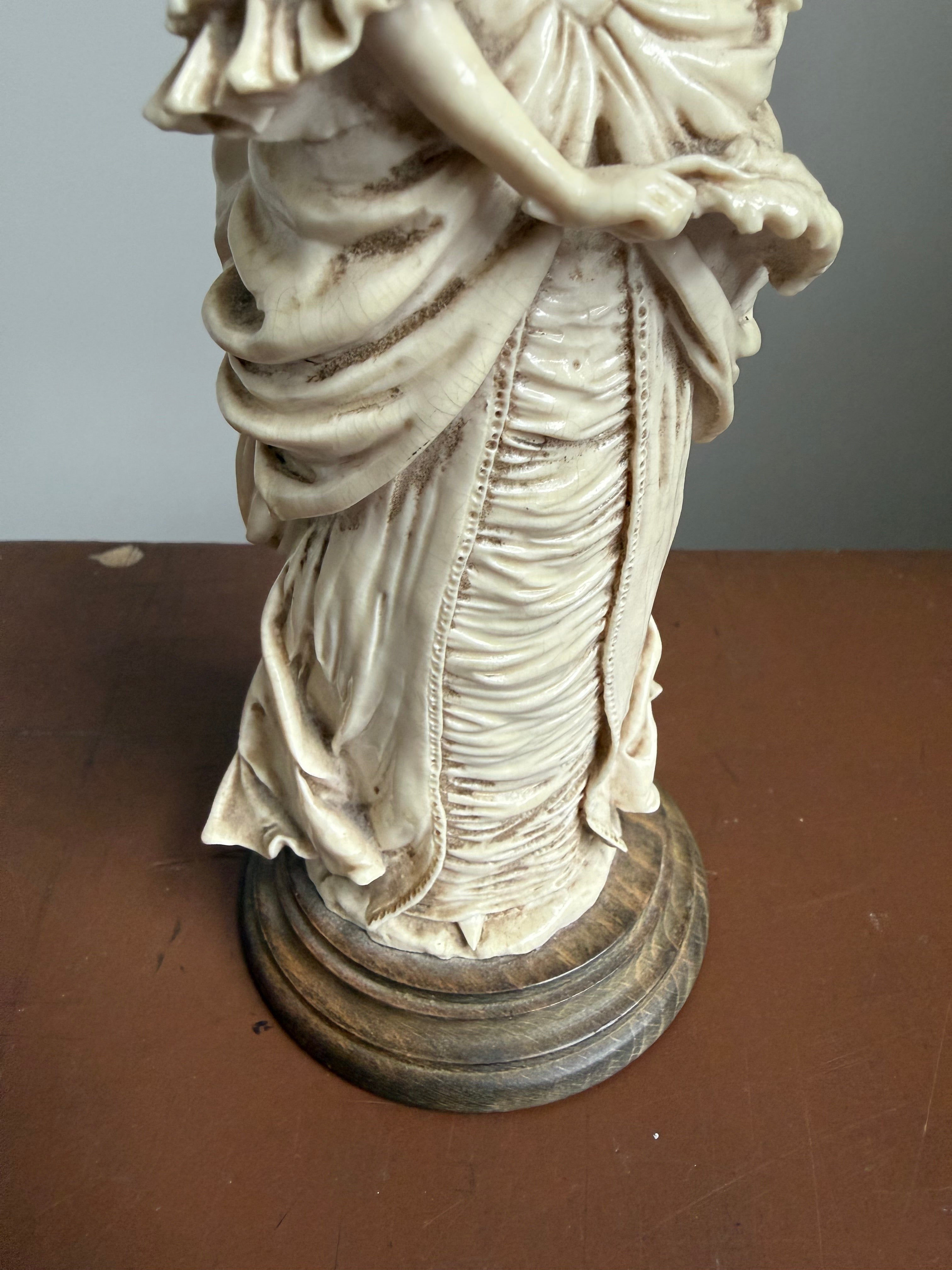 Vintage Resin Nymphenberg Style Figure