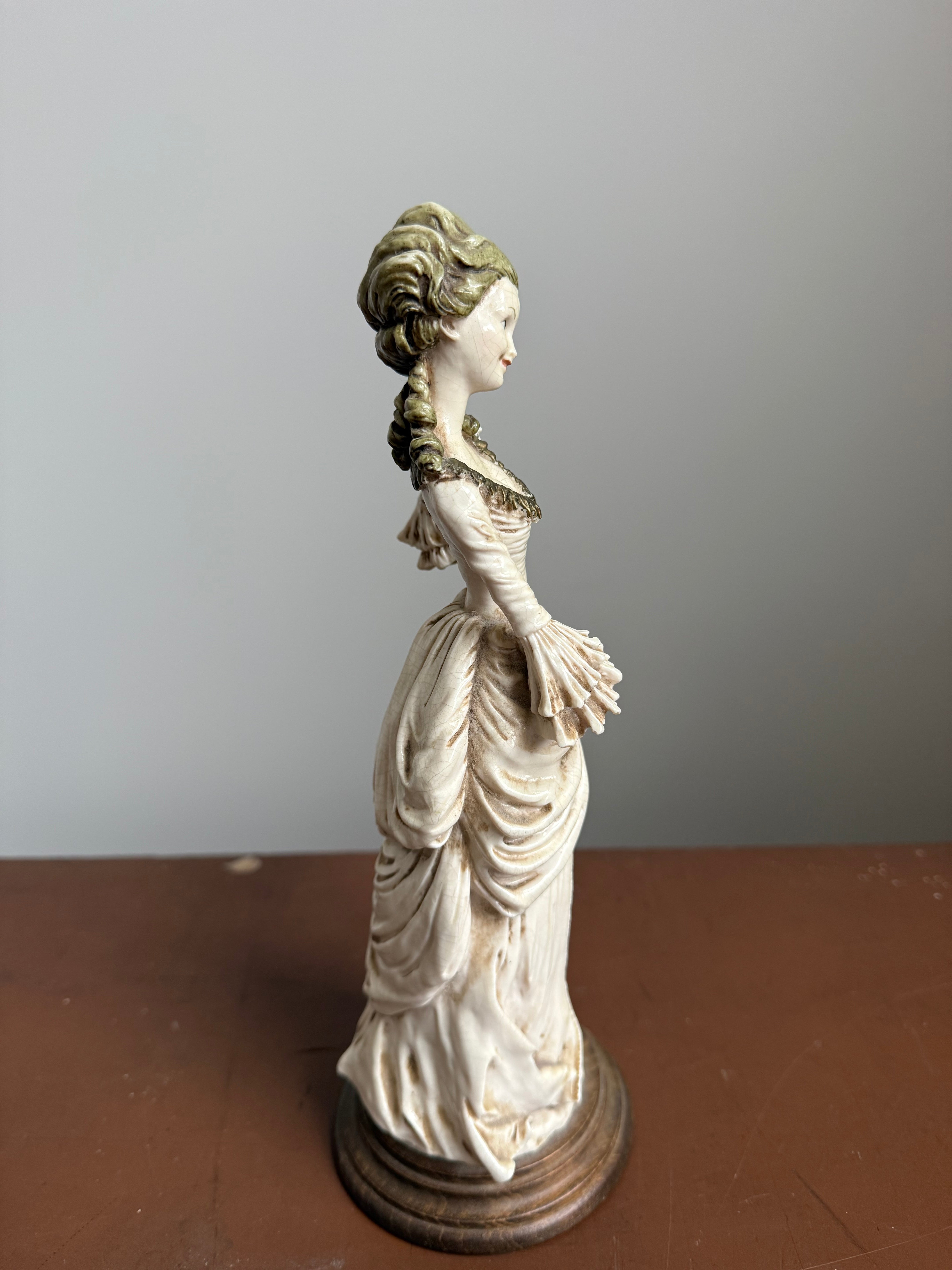 Vintage Resin Nymphenberg Style Figure