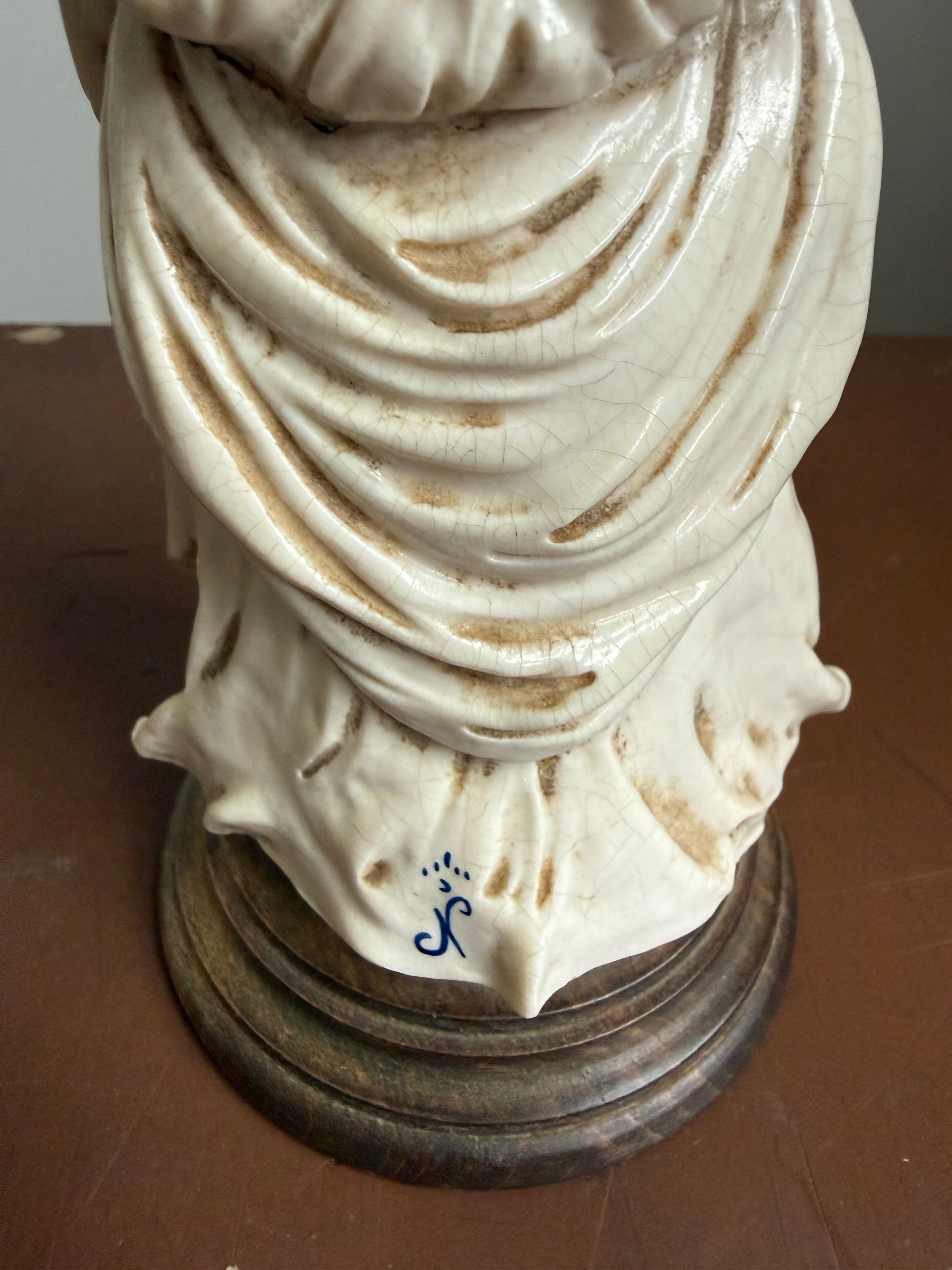 Vintage Resin Nymphenberg Style Figure