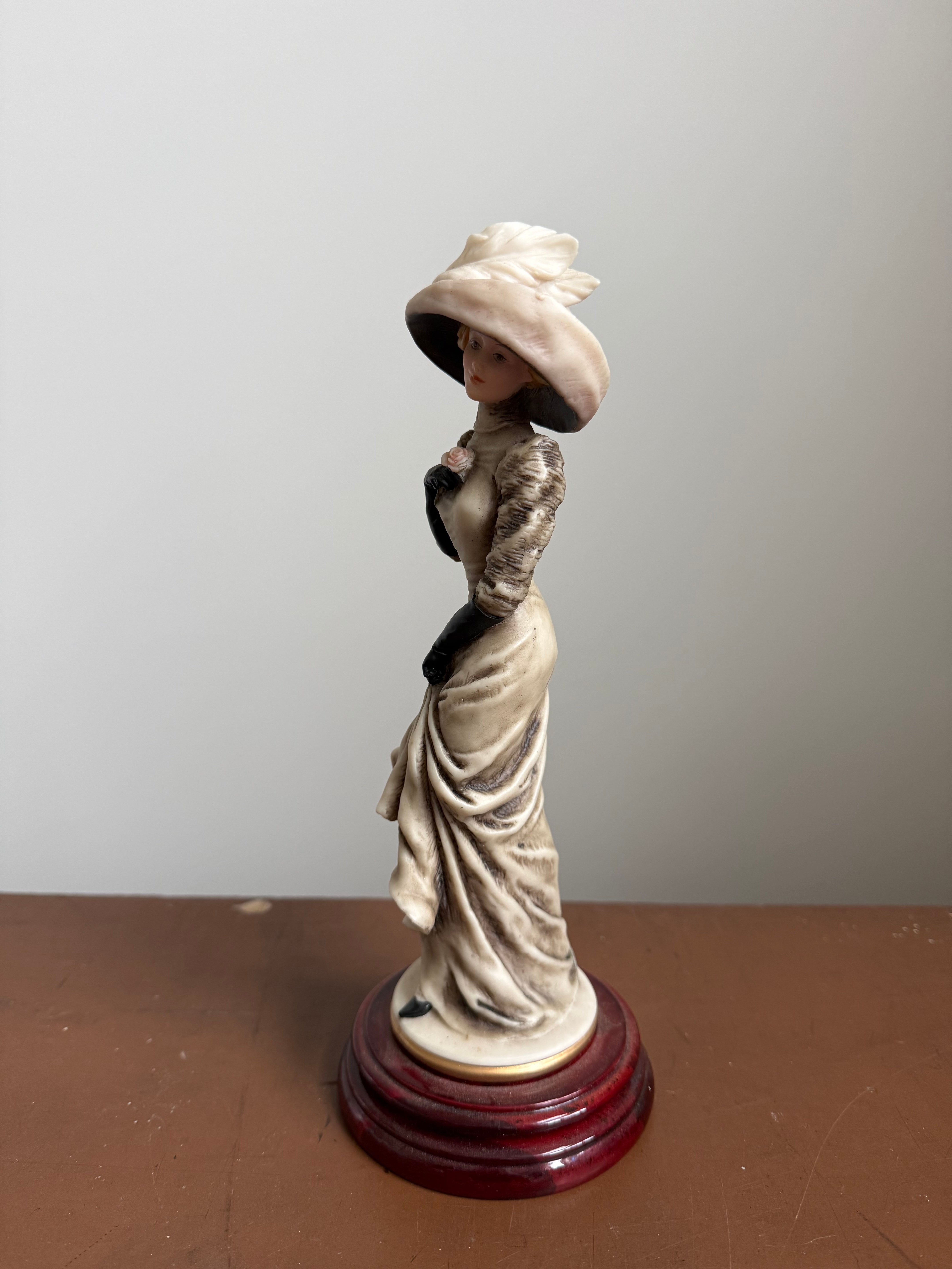 Vintage Resin Figure On Stand