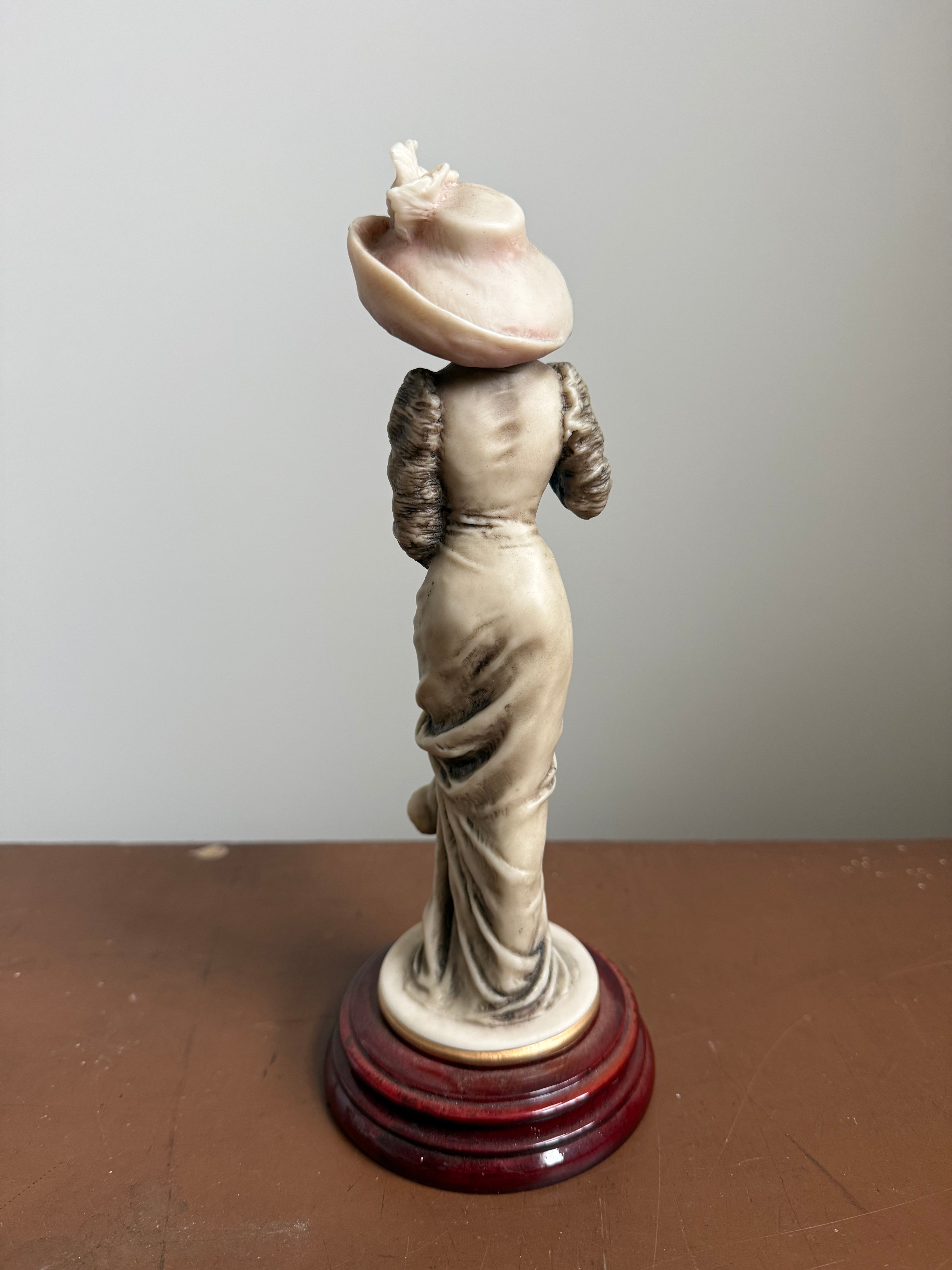 Vintage Resin Figure On Stand