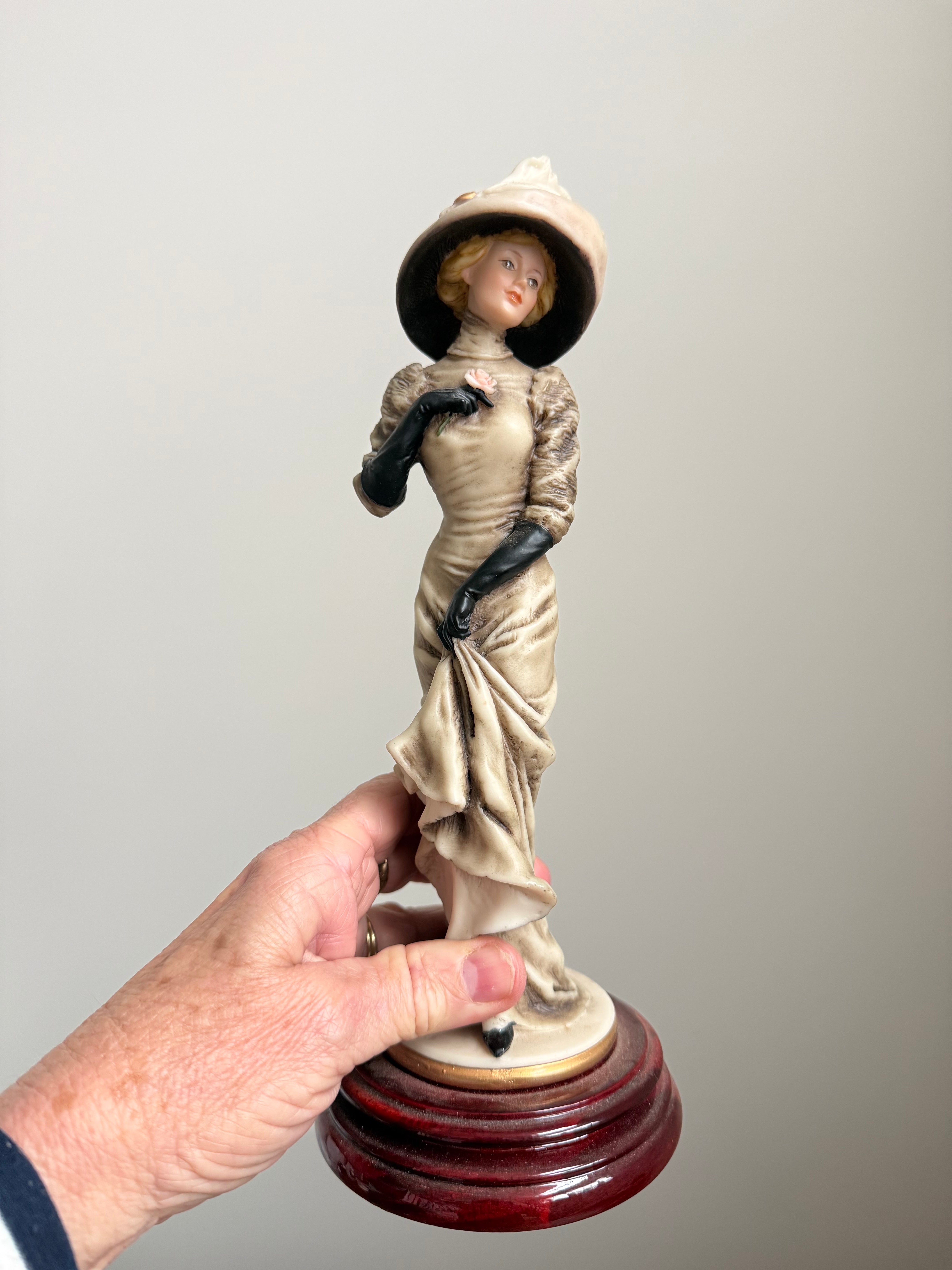 Vintage Resin Figure On Stand