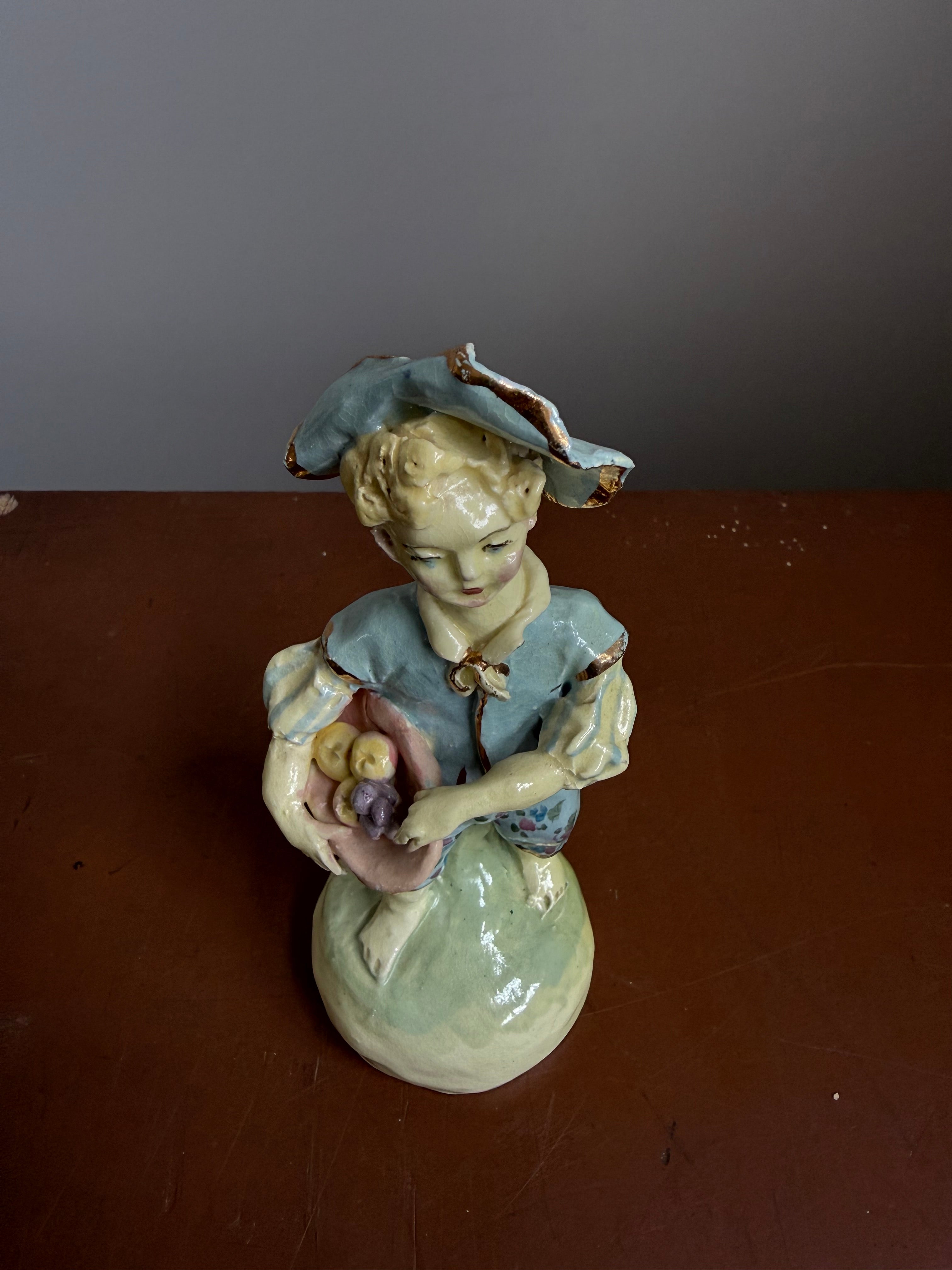 Vintage Hand Built Figure Of A Boy