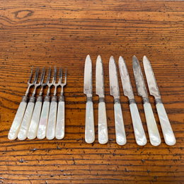 Edwardian Set 6 Fruit Knives & Forks