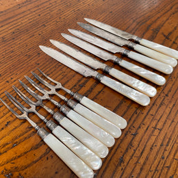 Edwardian Set 6 Fruit Knives & Forks