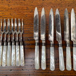 Edwardian Set 6 Fruit Knives & Forks