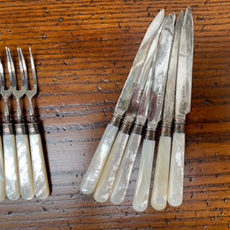 Edwardian Set 6 Fruit Knives & Forks