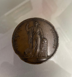 Medal Commemorating The Engineer & Architect Guiseppe Barbieri 1833 | Antique & Vintage | Moonee Ponds Antiques | Australia Wide Delivery