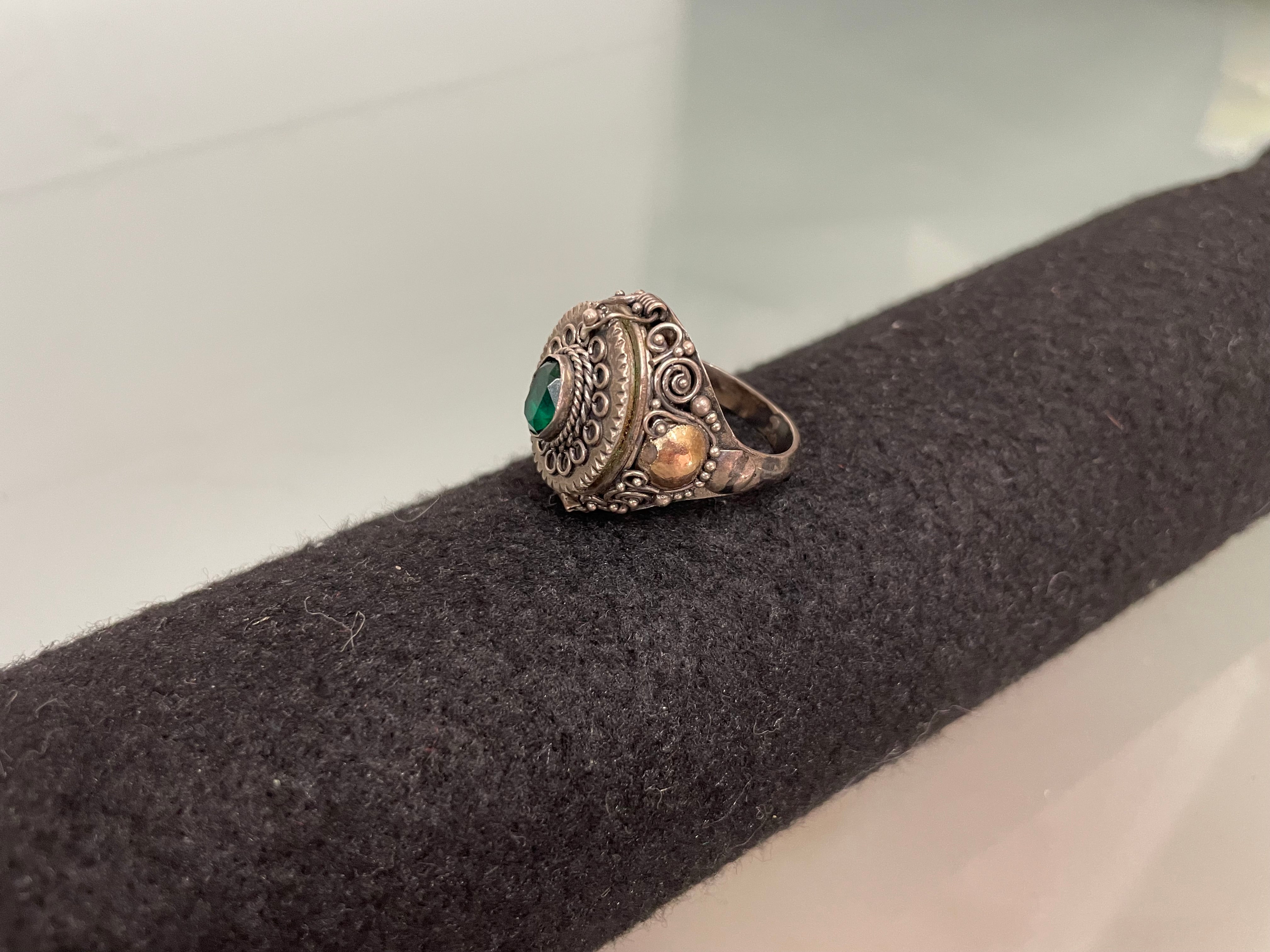 Vintage Sterling Silver Opening Locket Ring | Antique & Vintage | Moonee Ponds Antiques | Australia Wide Delivery