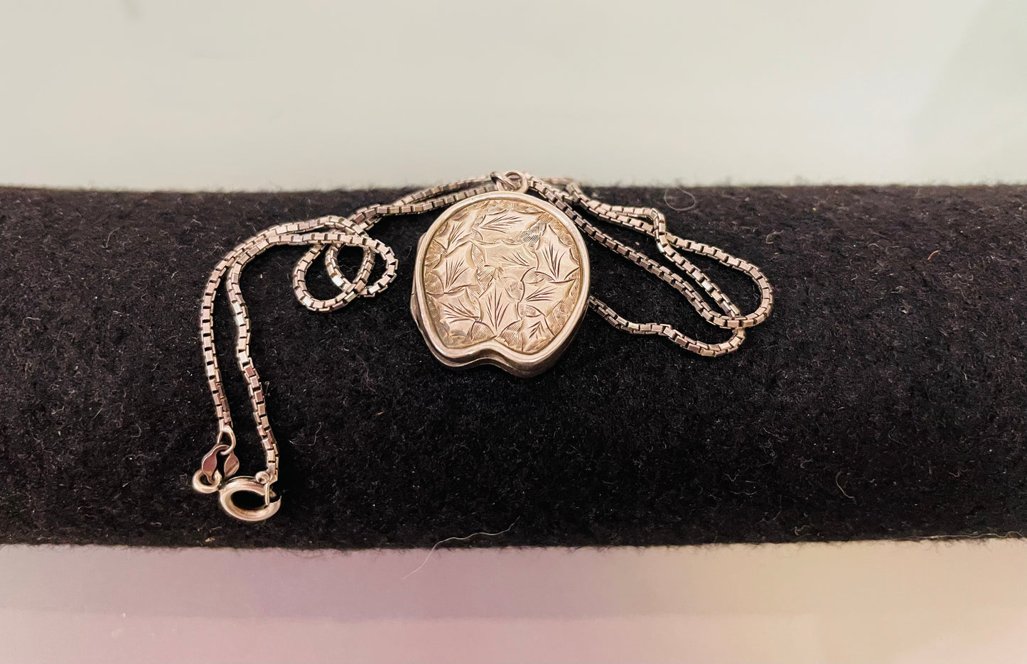 Birmingham Silver Antique Locket/Chain