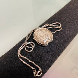 Birmingham Silver Antique Locket/Chain