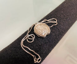 Birmingham Silver Antique Locket/Chain | Antique & Vintage | Moonee Ponds Antiques | Australia Wide Delivery