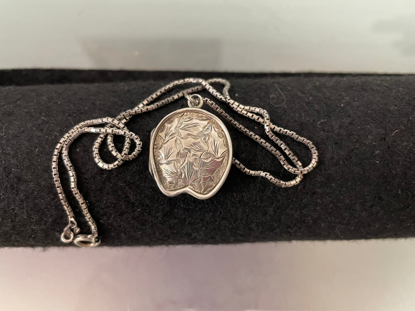 Birmingham Silver Antique Locket/Chain