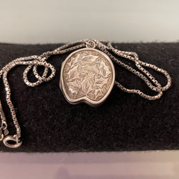 Birmingham Silver Antique Locket/Chain