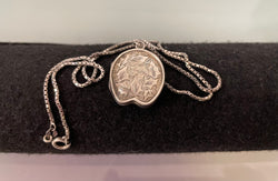 Birmingham Silver Antique Locket/Chain | Antique & Vintage | Moonee Ponds Antiques | Australia Wide Delivery
