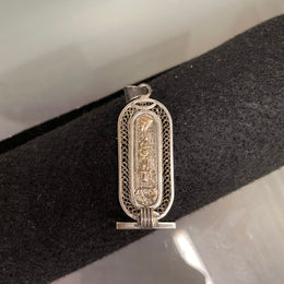 Vintage Silver & Gold Egyptian Pendant