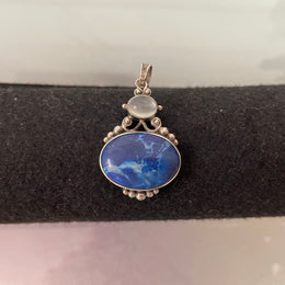 Vintage Sterling Silver 'Lapis Lazuli' Pendant