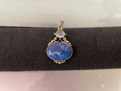 Vintage Sterling Silver 'Lapis Lazuli' Pendant | Antique & Vintage | Moonee Ponds Antiques | Australia Wide Delivery