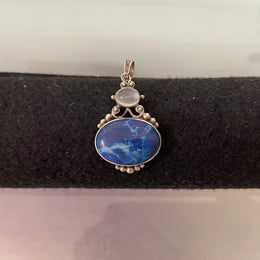 Vintage Sterling Silver 'Lapis Lazuli' Pendant