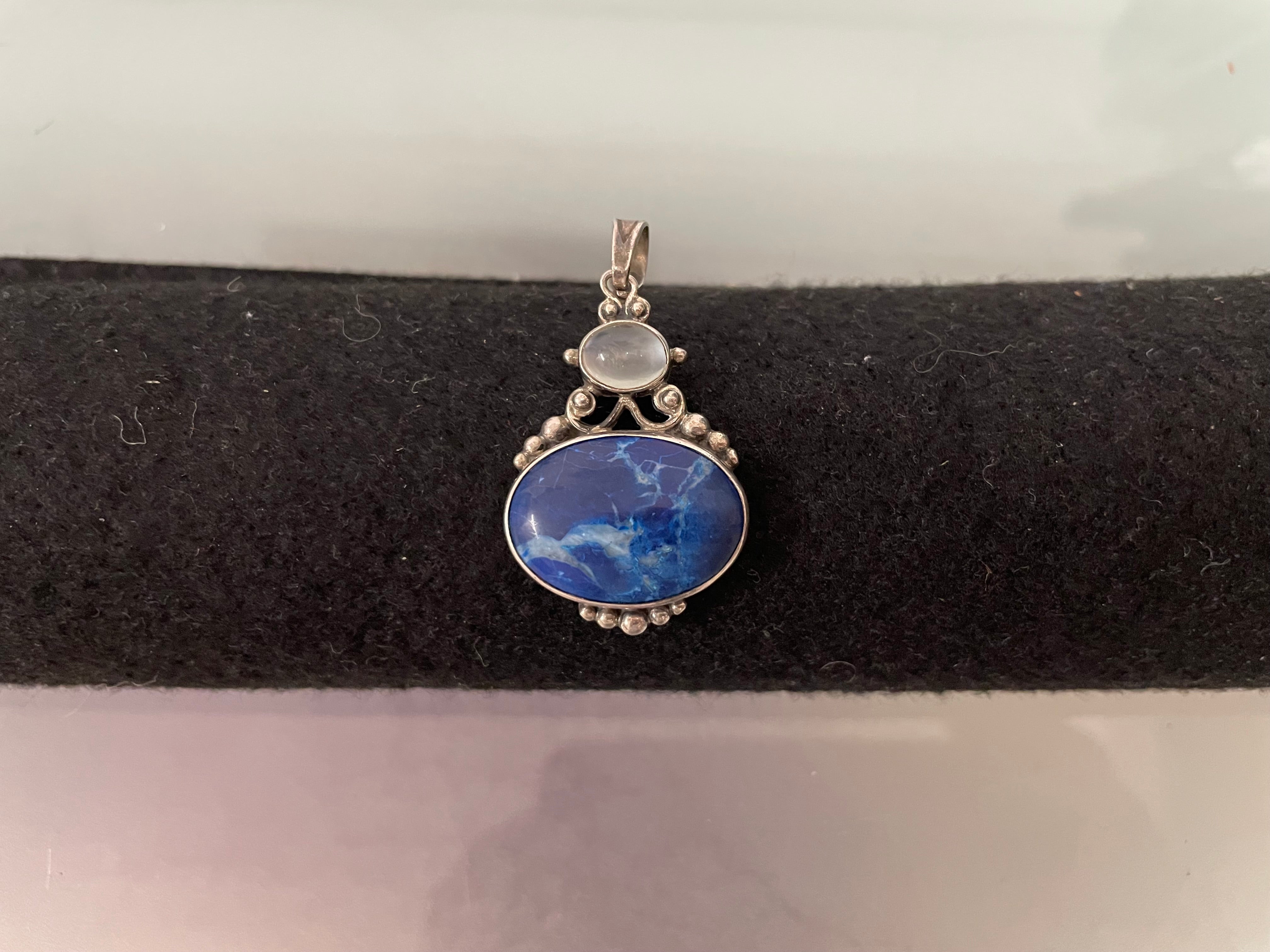 Vintage Sterling Silver 'Lapis Lazuli' Pendant | Antique & Vintage | Moonee Ponds Antiques | Australia Wide Delivery