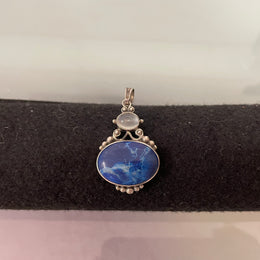 Vintage Sterling Silver 'Lapis Lazuli' Pendant