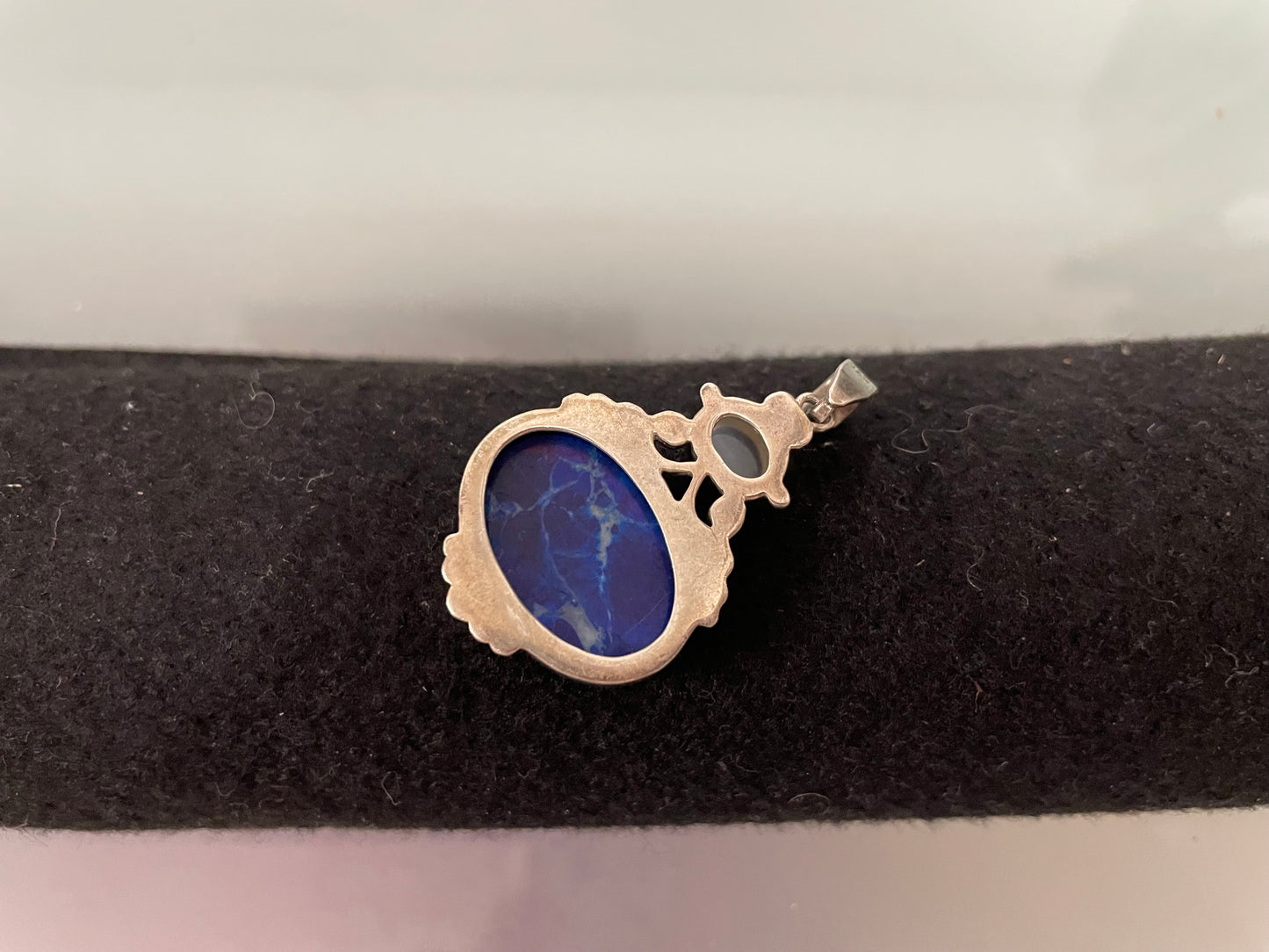 Vintage Sterling Silver 'Lapis Lazuli' Pendant