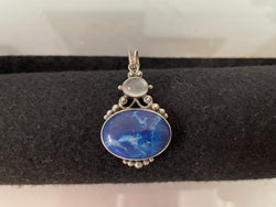 Vintage Sterling Silver 'Lapis Lazuli' Pendant | Antique & Vintage | Moonee Ponds Antiques | Australia Wide Delivery