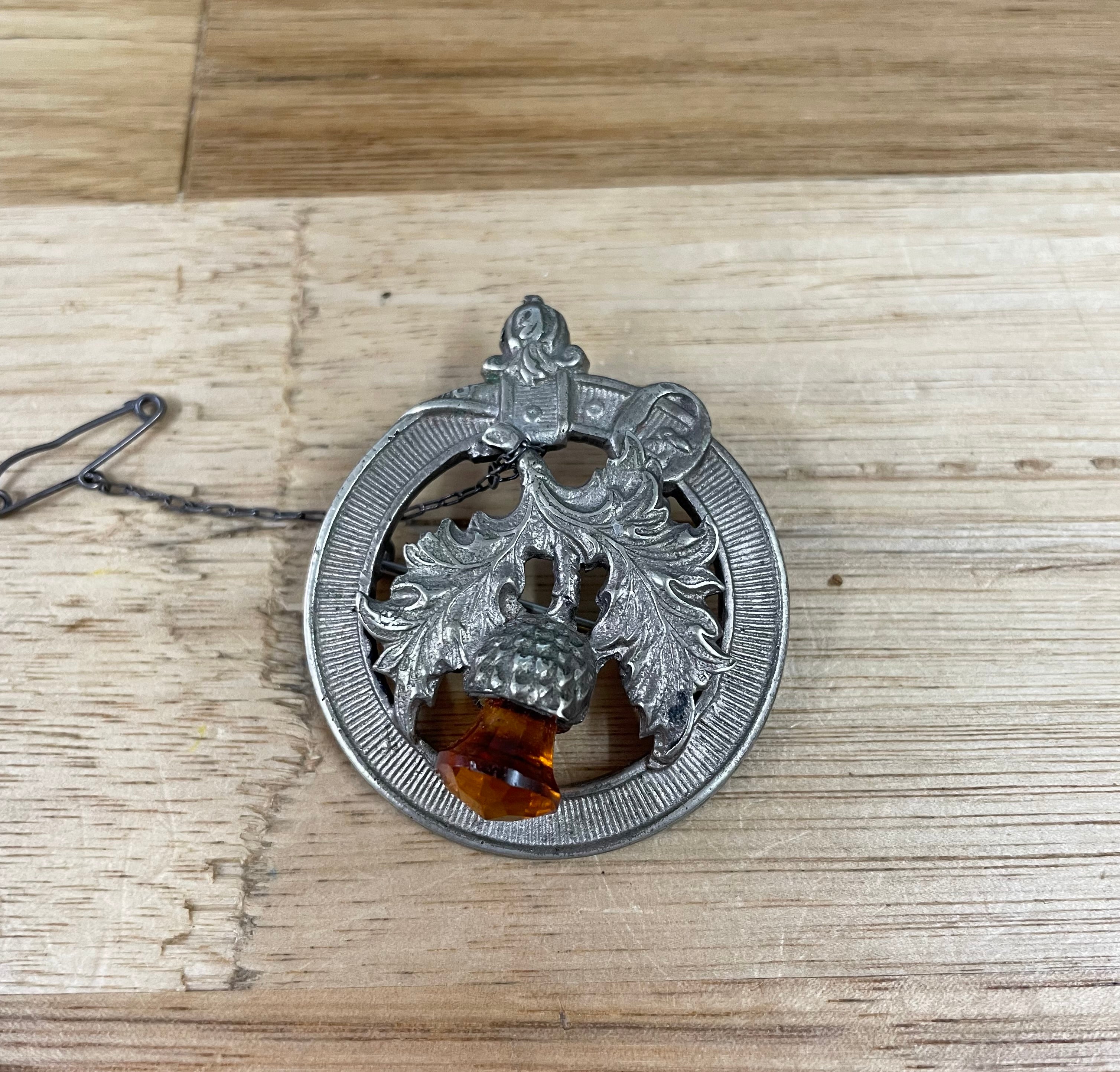Vintage Scottish Thistle Brooch | Antique & Vintage | Moonee Ponds Antiques | Australia Wide Delivery