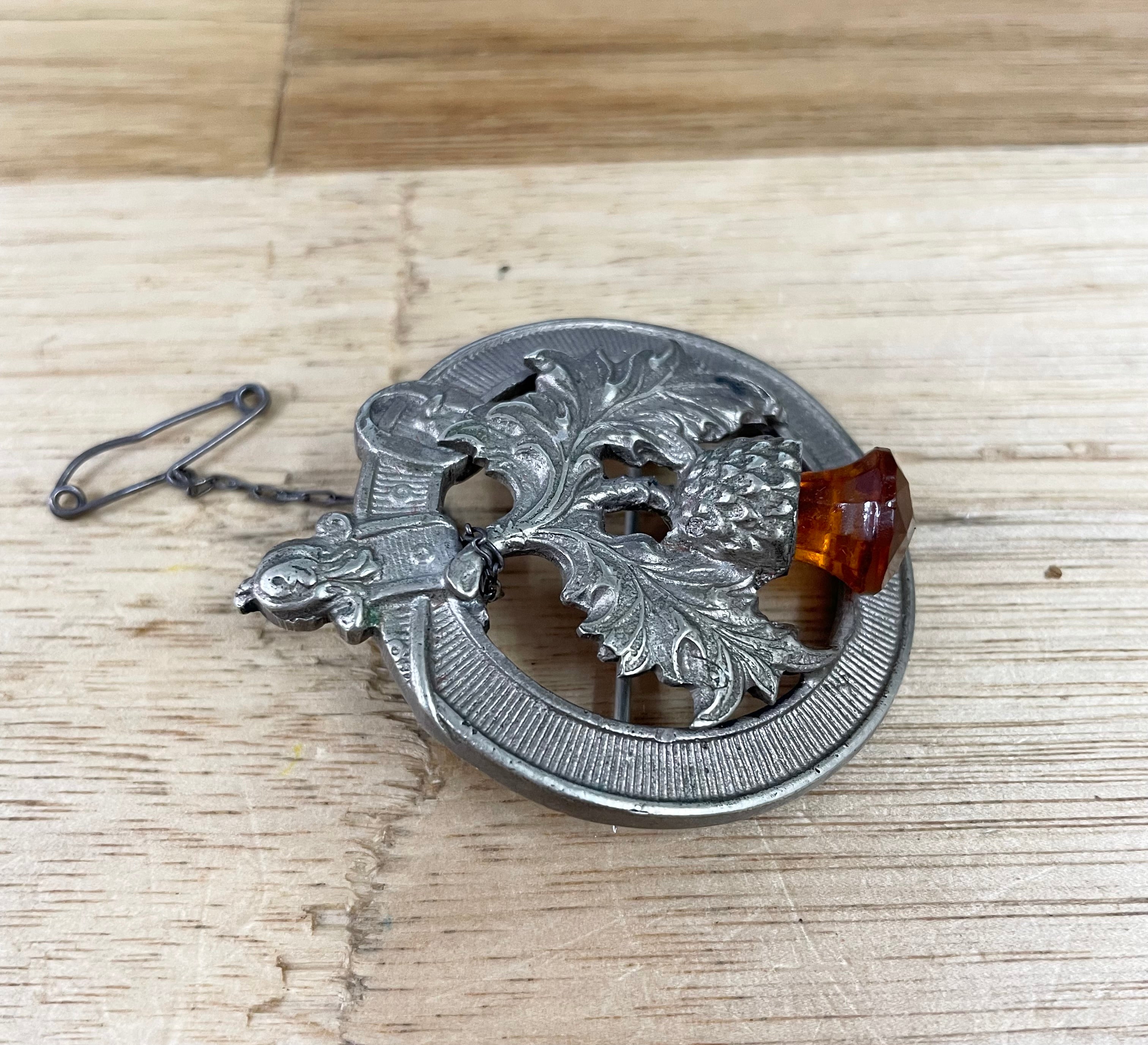Vintage Scottish Thistle Brooch | Antique & Vintage | Moonee Ponds Antiques | Australia Wide Delivery