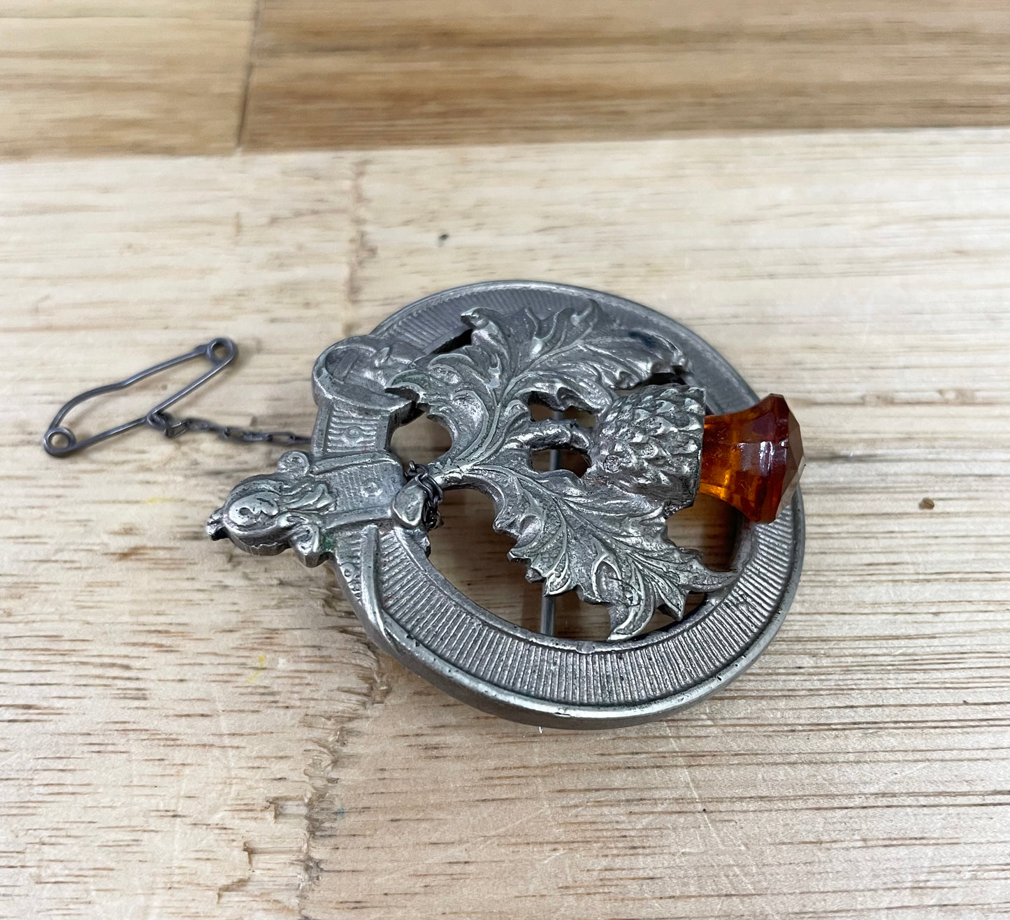 Vintage Scottish Thistle Brooch