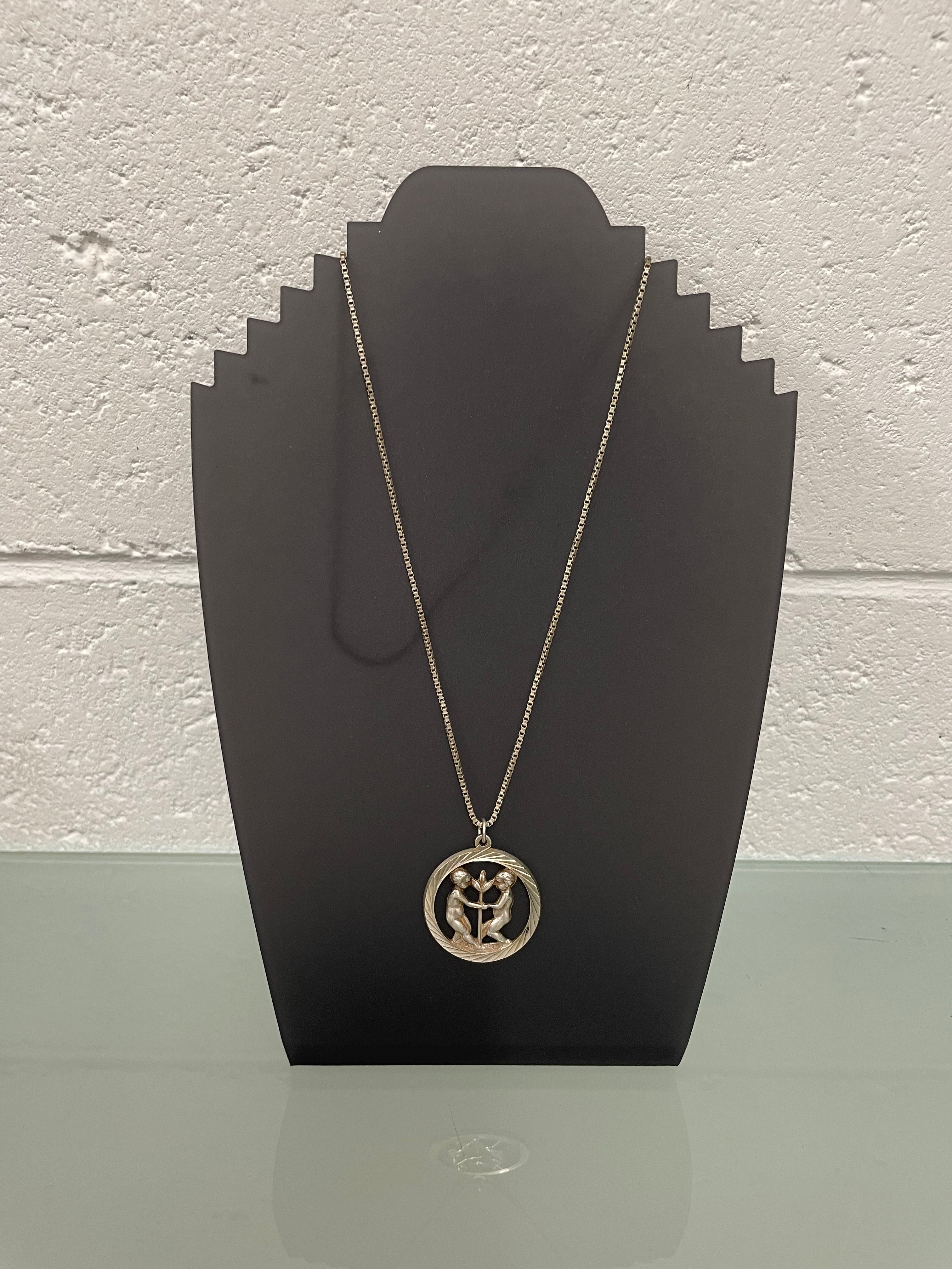 Vintage Sterling Silver Chain & Pendant | Antique & Vintage | Moonee Ponds Antiques | Australia Wide Delivery