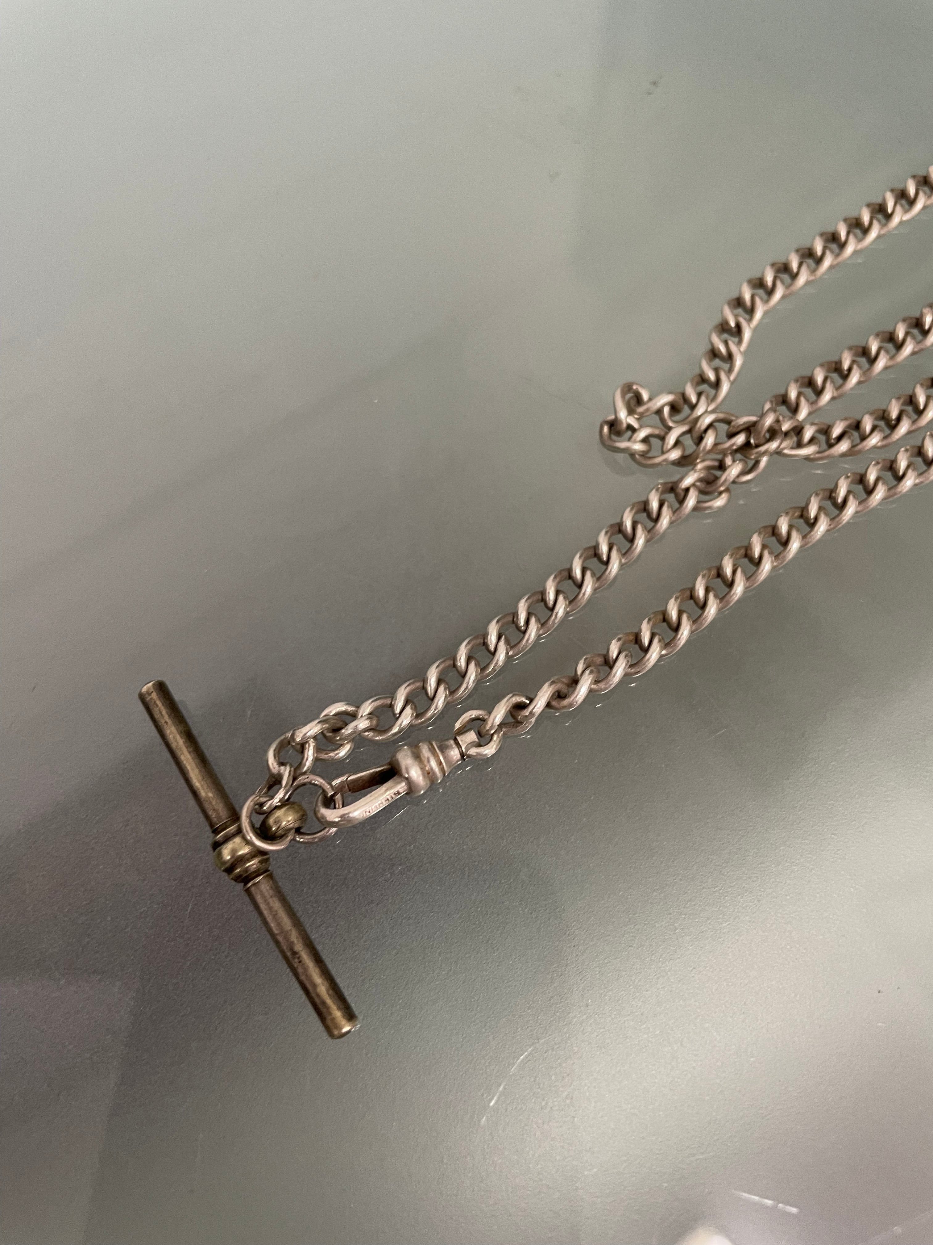 Vintage Hallmarked Silver Curb Link Chain | Antique & Vintage | Moonee Ponds Antiques | Australia Wide Delivery