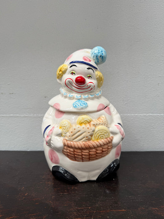 Vintage Circus Clown Cookie Jar