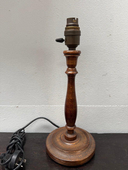 Edwardian Timber Table Lamp Base
