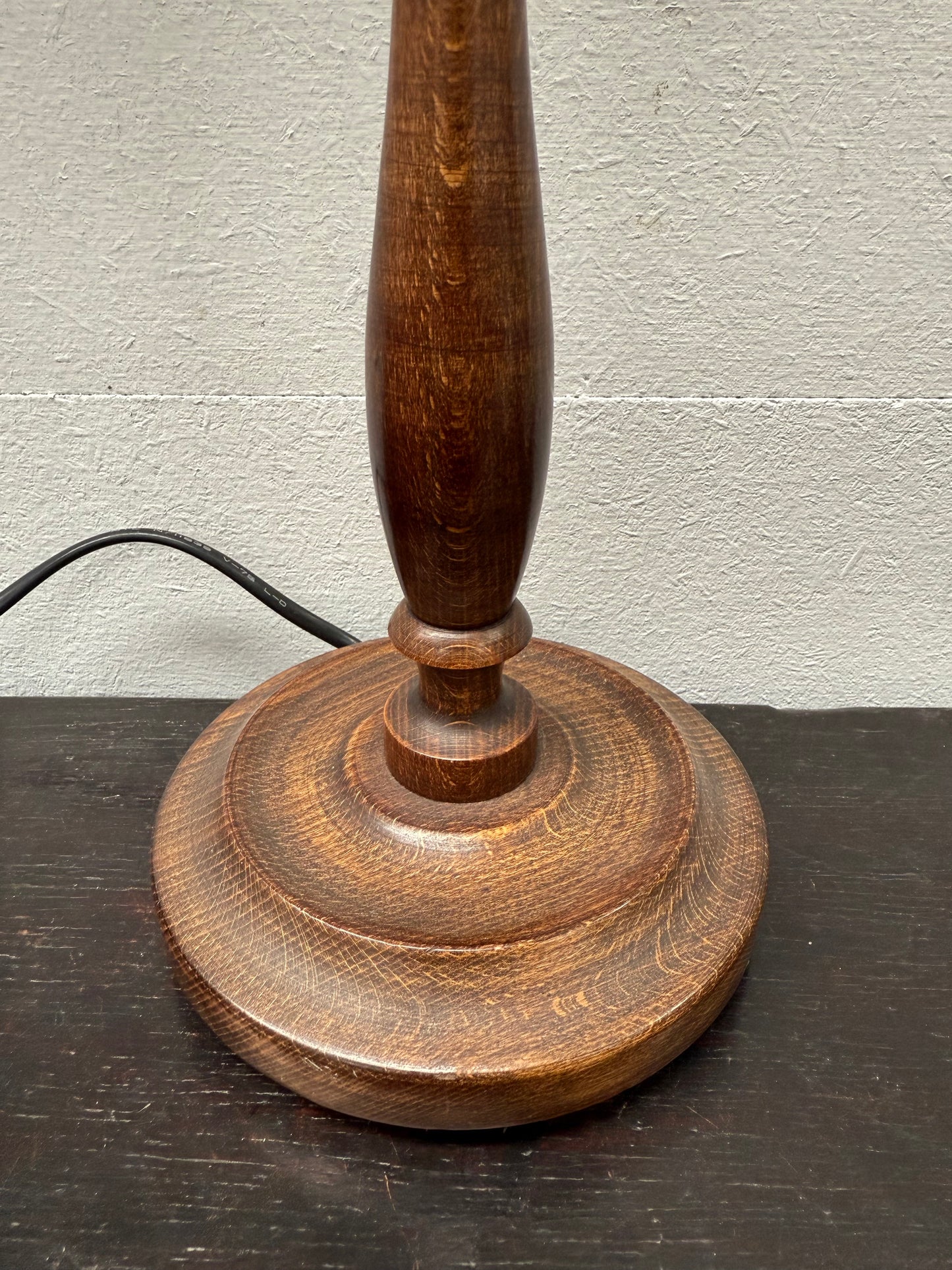 Edwardian Timber Table Lamp Base