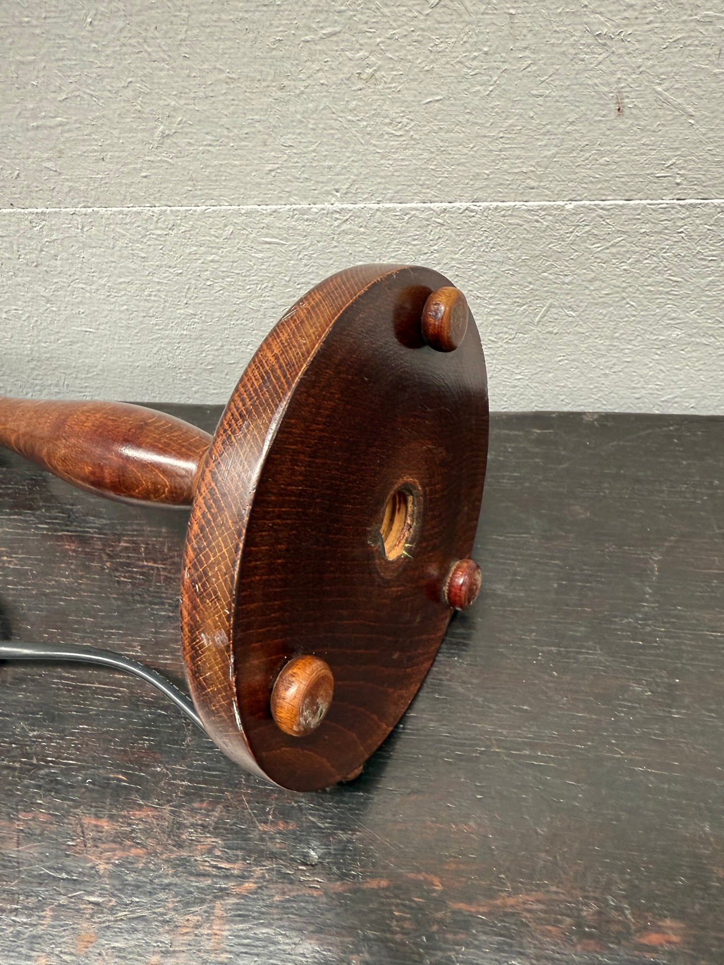 Edwardian Timber Table Lamp Base