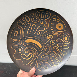 Mid Century Modern Design Copper Bowl / Plaque