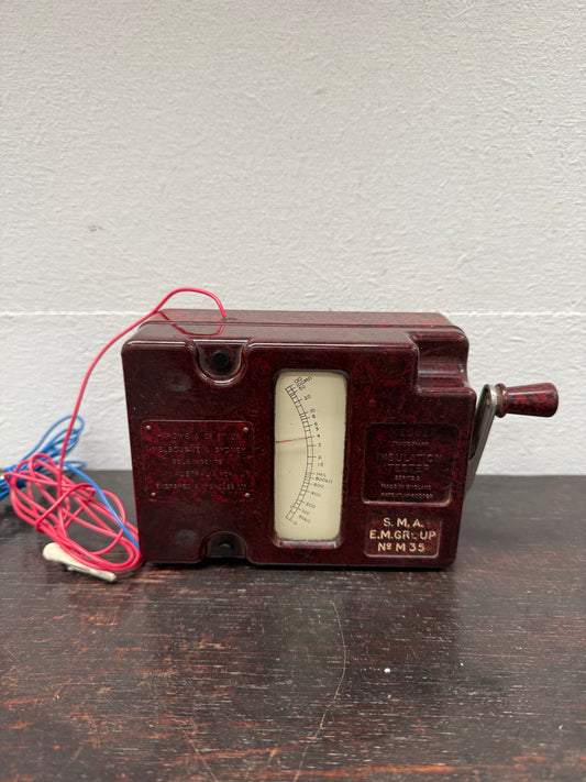 Vintage Bakelite Cased Megger Insulation Tester