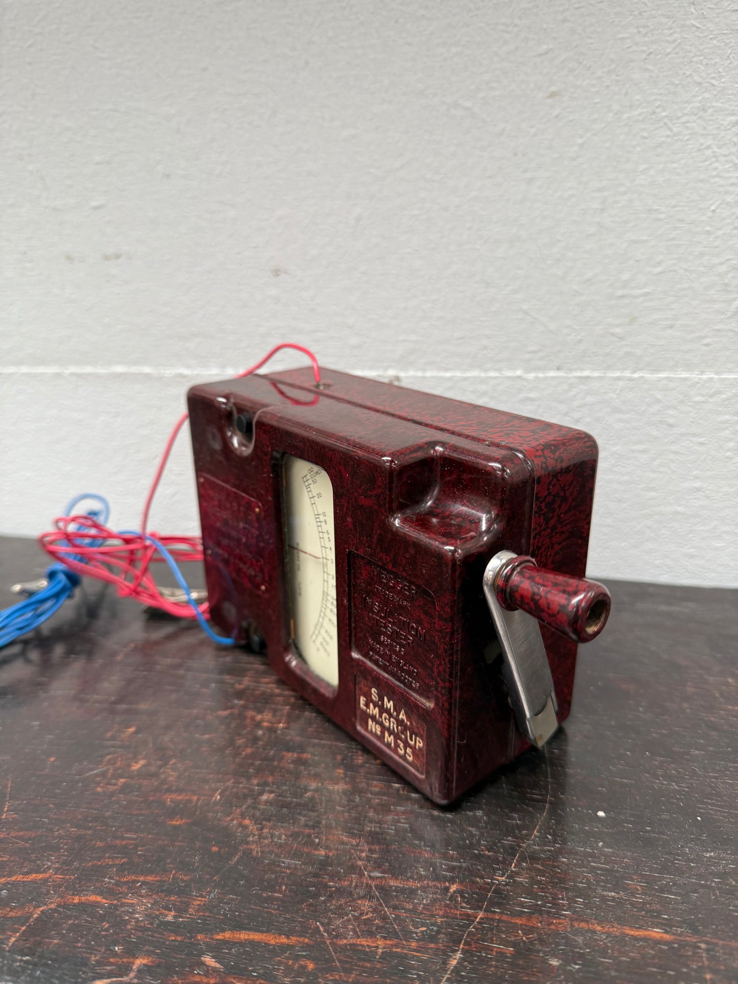 Vintage Bakelite Cased Megger Insulation Tester