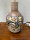 Vintage Hand Painted Floral's Terracotta Lamp Base | Antique & Vintage | Moonee Ponds Antiques | Australia Wide Delivery