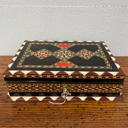 Vintage Inlaid Jewellery Box